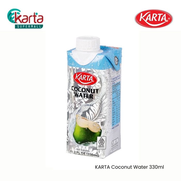 KARTA Coconut Water Air Kelapa 330ml x 24 units (1 Carton)