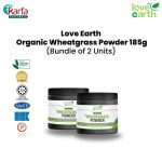 Love Earth Organic Wheatgrass Powder 185g 2-pc Bundle (Clearance Sale : EXP APR 2026)