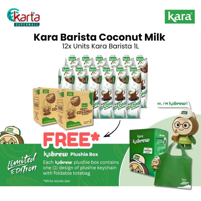 Kara Barista Coconut Milk Drink (1L x 12 Units) Bundle