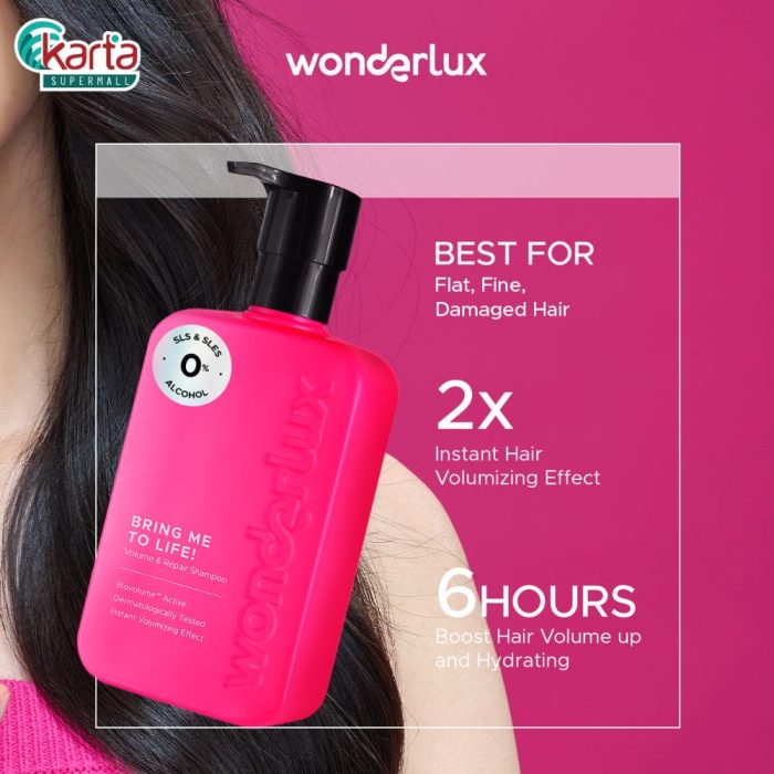 WONDERLUX Volume & Repair Shampoo 250ml (Bring Me To Life!)