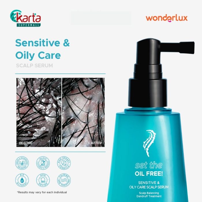 WONDERLUX Sensitive & Oily Care Scalp Serum 75ml (Set The Oil Free!)