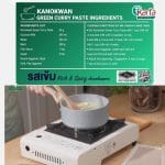 Kanokwan Green Curry Paste 3-Pack Bundle (50g x 3)