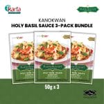 Kanokwan Holy Basil Sauce 3-Pack Bundle (50g x 3)