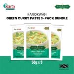 Kanokwan Green Curry Paste 3-Pack Bundle (50g x 3)