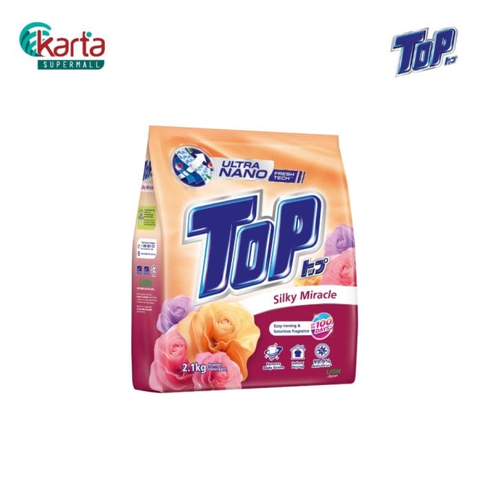 Top Powder Laundry Detergent Silky Miracle 2.1kg