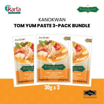 Kanokwan Tom Yum Paste 3-Pack Bundle (30g x 3)