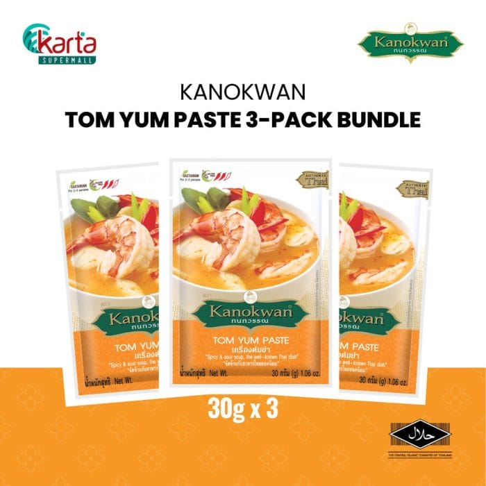 Kanokwan Tom Yum Paste 3-Pack Bundle (30g x 3)
