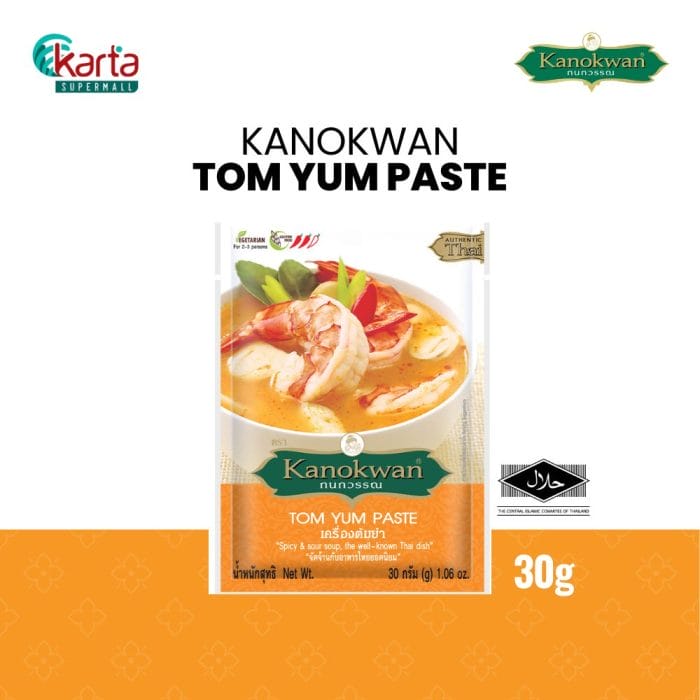 Kanokwan Tom Yum Paste 3-Pack Bundle (30g x 3)