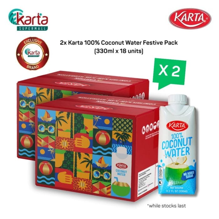 Karta 100% Coconut Water Festive Pack 2-CTN Bundle (18s x 330ml)