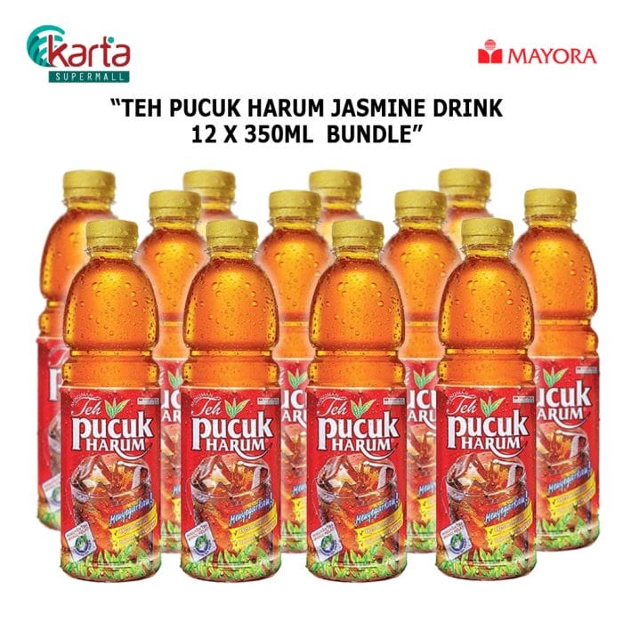 Teh Pucuk Harum Jasmine Drink Value Bundle Set (12's X 350ml) (Clearance Sale : EXP June 2026)