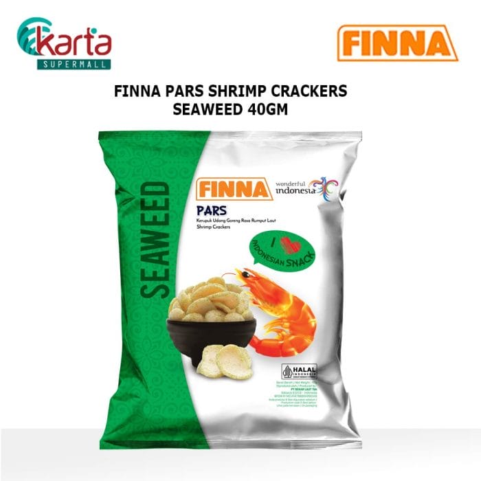 Finna Pars Shrimp Crackers Seaweed Flavour 40g