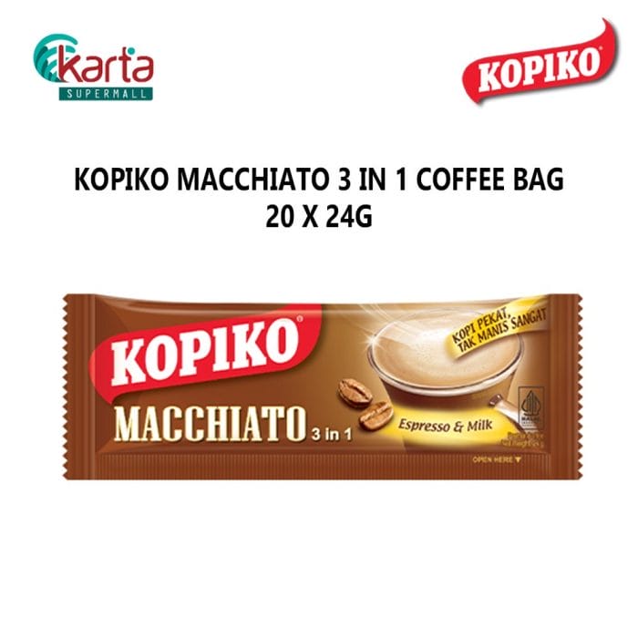 KOPIKO MACCHIATO 3-in-1 Coffee (20 X 24g)