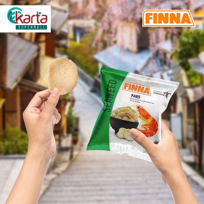 Finna Pars Shrimp Crackers Seaweed Flavor 40g 2-Pack Bundle