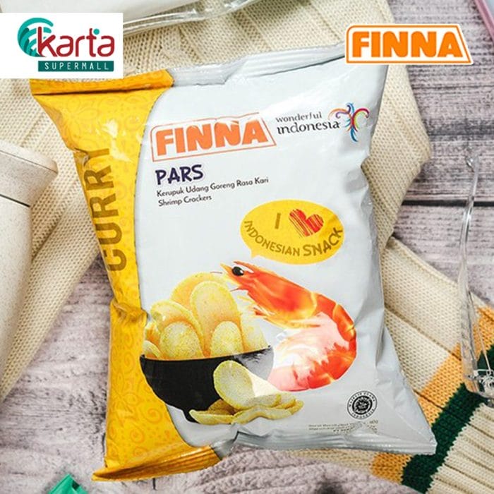 Finna Pars Shrimp Crackers Curry Flavour 40g