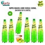 NIPIS MADU Lime Soda 330ml 6-Bottles Bundle