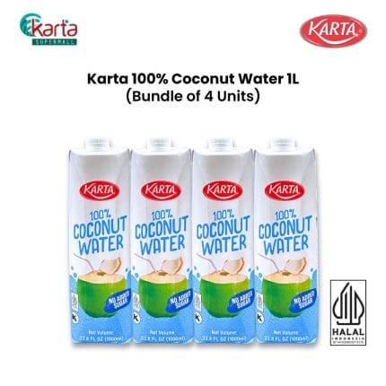 Karta 100% Coconut Water 1L x 4 Units