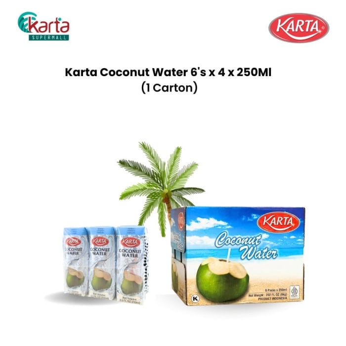 Karta Coconut Water 6's x 4 x 250Ml (1 Carton)