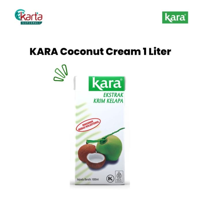 KARA Coconut Cream Santan 1Liter x 12 Units Bundle