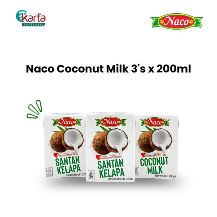 Naco Coconut Milk 3's x 200ml