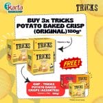 TRICKS Potato Baked Crisps (Original) X 3 Boxes Combo (3 Boxes x 15g x 12 packs)