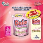 Daia Fabric Softener Blooming Garden 1.6L + FREE 200ml Pouch
