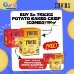 TRICKS Potato Baked Crisps 3 flavours combo (3 boxes x 15g x 12 packs)