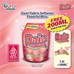 Daia Fabric Softener Cheerful Bliss 1.6L + FREE 200ml Pouch
