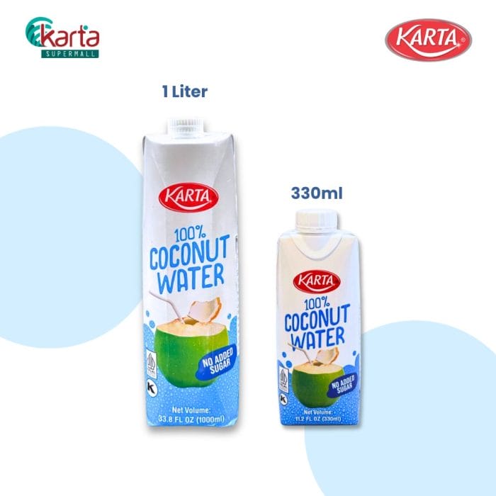 Karta 100% Coconut Water 1L x 12 Units (1 Carton)