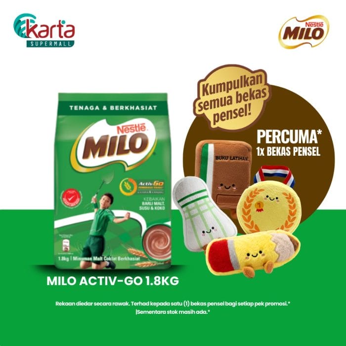 Milo Activ-Go 1.8kg (Set Juara Sekolah)