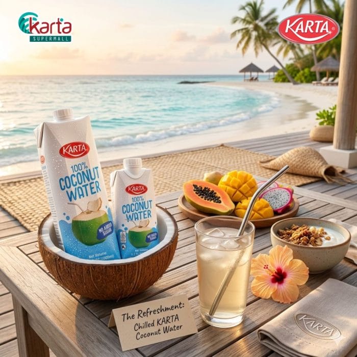 Karta 100% Coconut Water 1L x 12 Units (1 Carton)