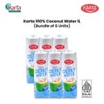Karta 100% Coconut Water 1L x 6 Units