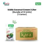 KARA Coconut Cream Santan 1Liter x 12 Units Bundle