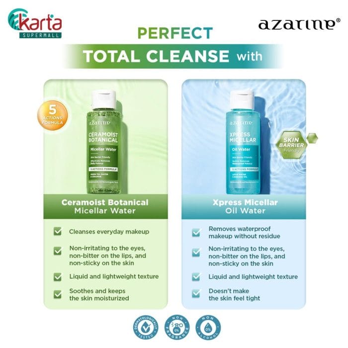 Azarine Xpress Micellar Oil Water 90ML (Bundle of 3 Units)