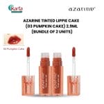 AZARINE Tinted Lippie Cake (03 Pumpkin Cake) 2.9ml (Bundle of 2 Units)