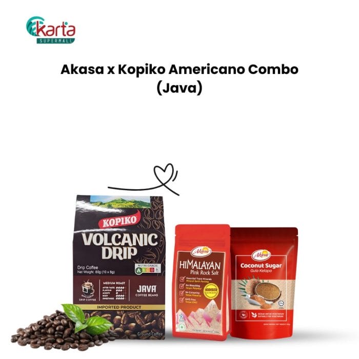 Akasa x Kopiko Americano Combo (Volcanic Drip Coffee-Java)