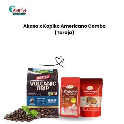 Akasa x Kopiko Americano Combo (Volcanic Drip Coffee-Toraja)