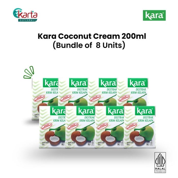 Kara Santan Coconut Cream 200ml (8-unit Bundle)