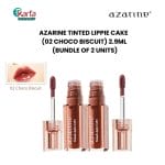 AZARINE Tinted Lippie Cake 2.9ml - Bundle of 2 Units (02 Choco Biscuit) (Clearance Sale : EXP Sept 2026)
