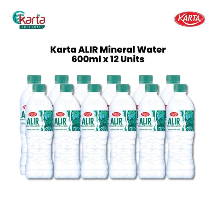 Karta Alir Natural Mineral Water 600ml x 12 Units (Bundle)