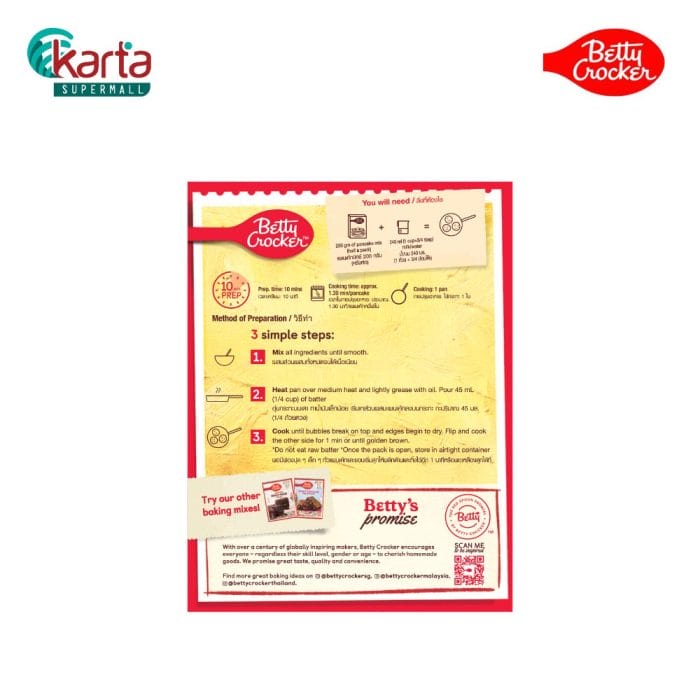 Betty Crocker Pancake Mix Original 400g