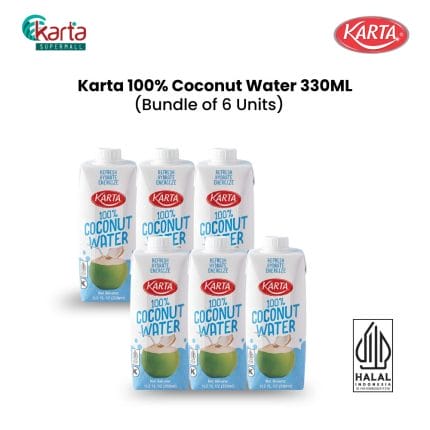 Karta 100% Coconut Water 6's x 330ml