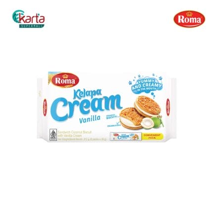ROMA KELAPA CREAM VANILLA 320g (8 packs X 40g)