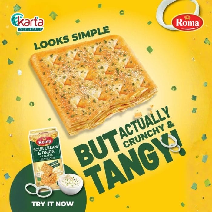 ROMA SOUR CREAM & ONION CRACKER 270g (12 X 22.5g)