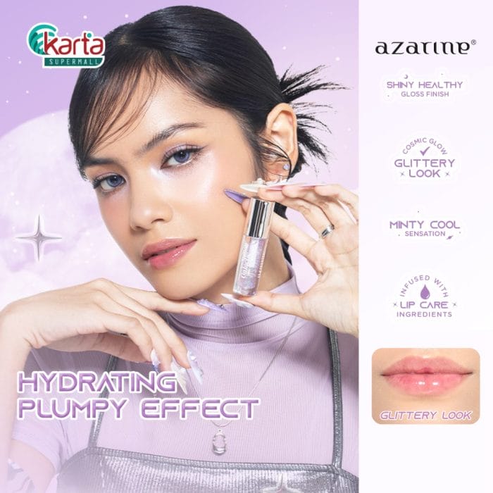 AZARINE Galactic Shine Lip Gloss 4g (00 Crystal)