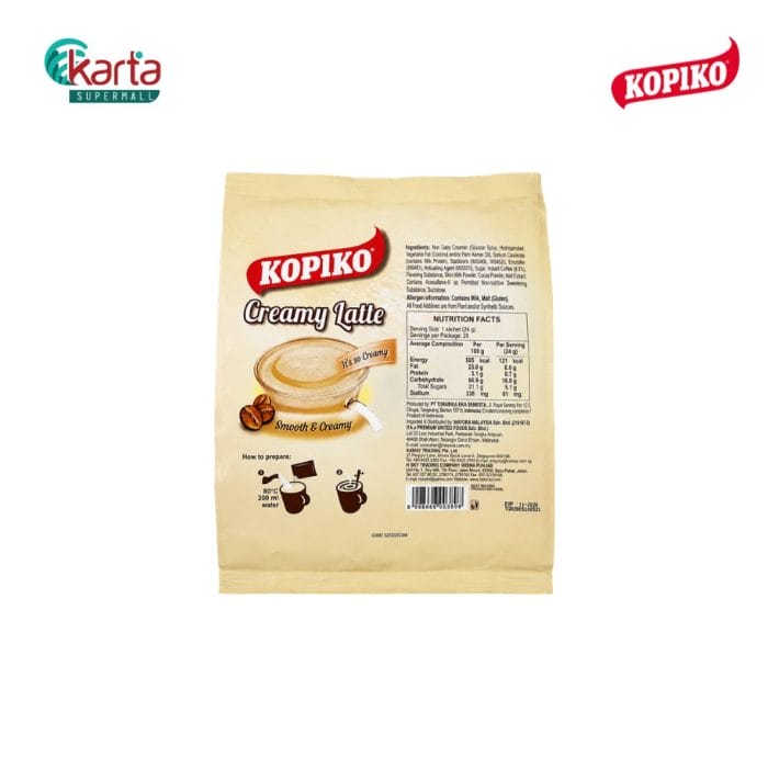 KOPIKO CREAMY LATTE 480g (20 x 24g)