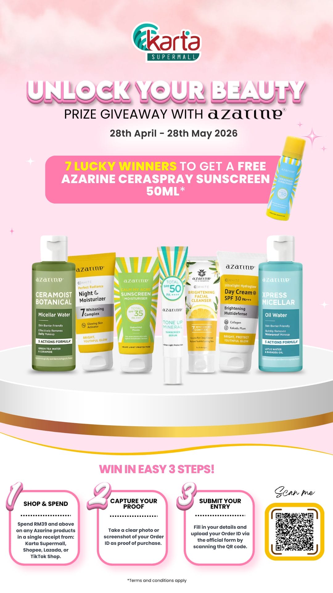 9_16 Unlock Your Beauty Giveaway with Azarine