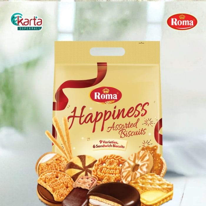 ROMA HAPPINESS ASSORTED BISCUITS 900G