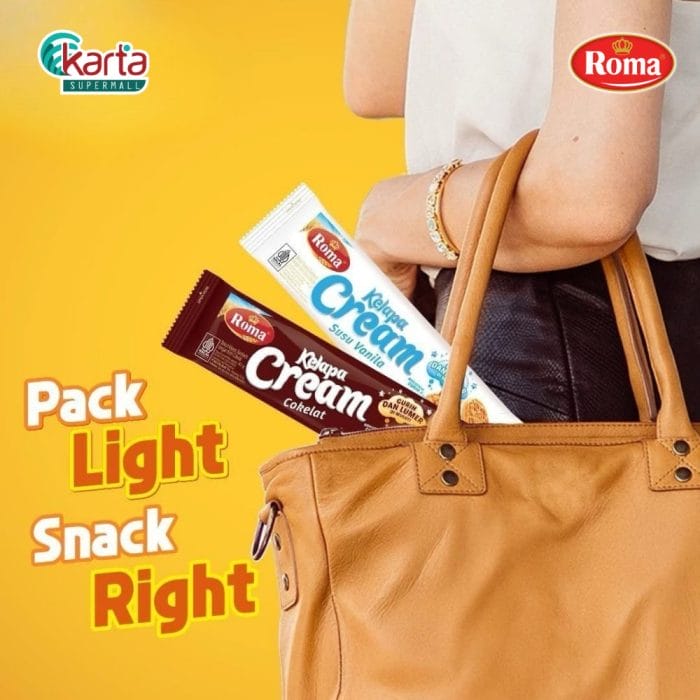 ROMA KELAPA CREAM VANILLA 320g (8 packs X 40g)