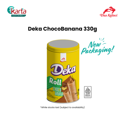 Deka Wafer Roll (Choco Banana) 330g Can