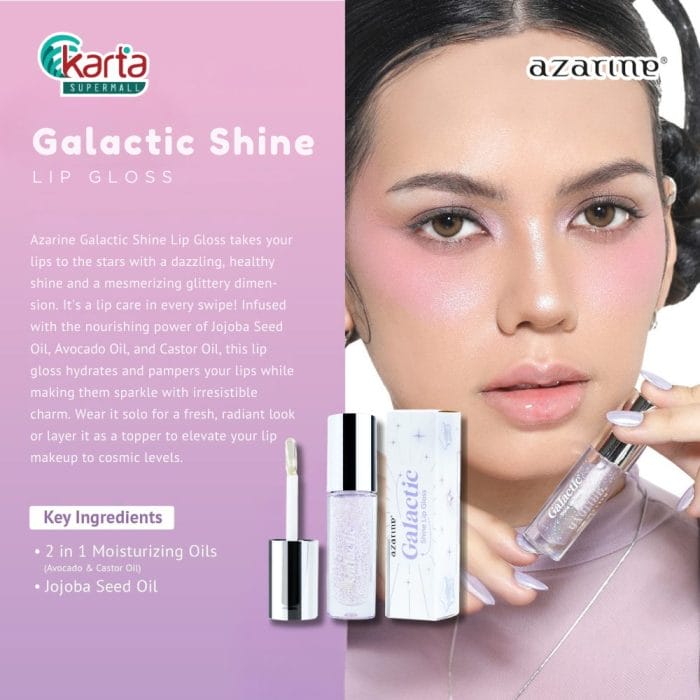 AZARINE Galactic Shine Lip Gloss 4g (00 Crystal)
